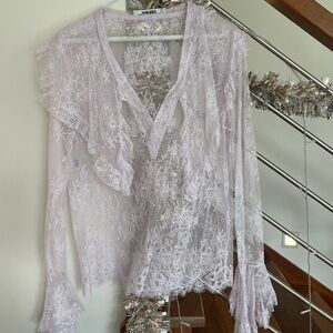 Philosophy di Lorenzo lilac lace top